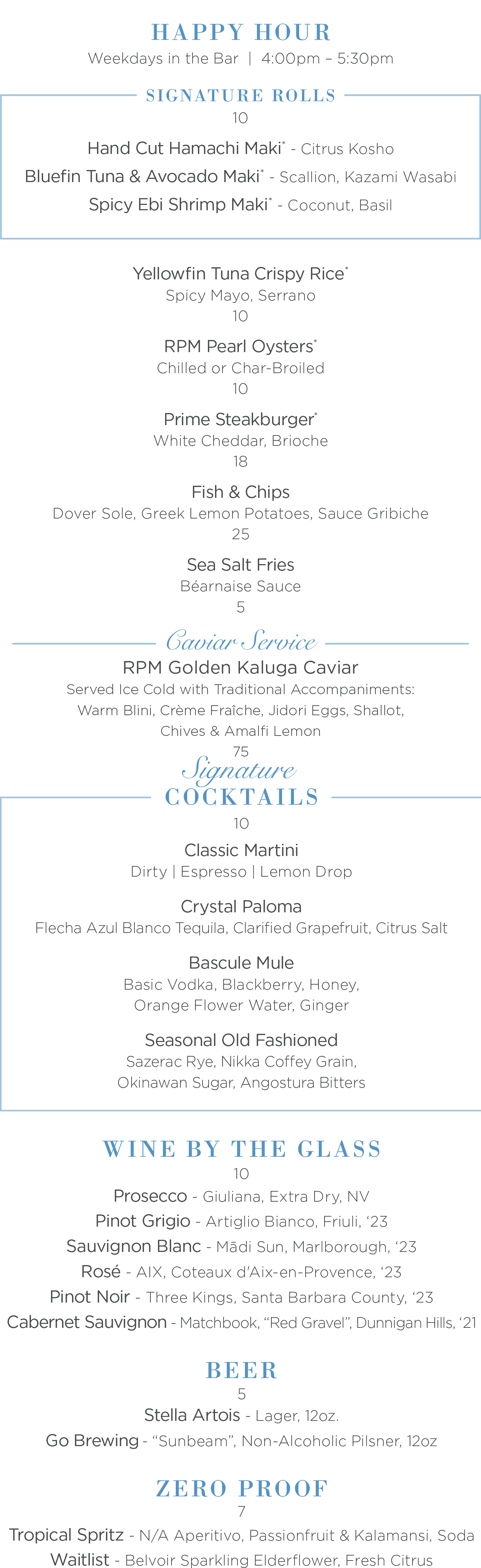 Rpm Events Menu.pdf RPM Seafood in River North Chicago Happy Hour - HHRevolution
